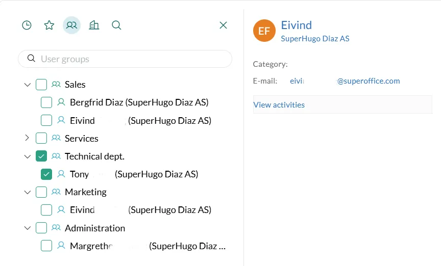 Add/edit project members dialog, group -screenshot