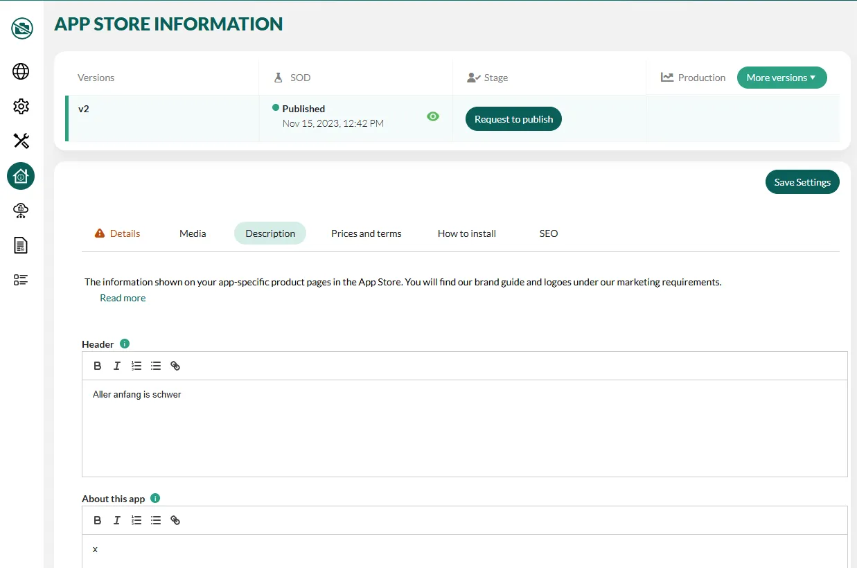 App Store information for an application -screenshot