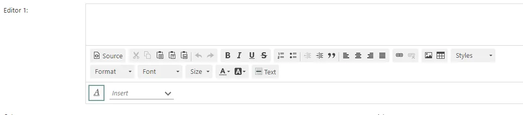 Screen capture of CK editor -screenshot