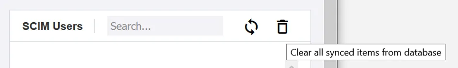 Reset scim sync in SuperOffice tool -screenshot