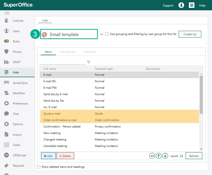 Quote - Email template -screenshot