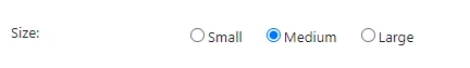 Screen capture of radio buttons -screenshot
