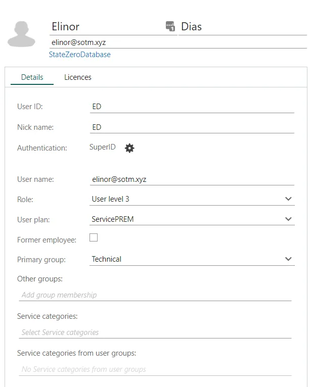 Add user -screenshot