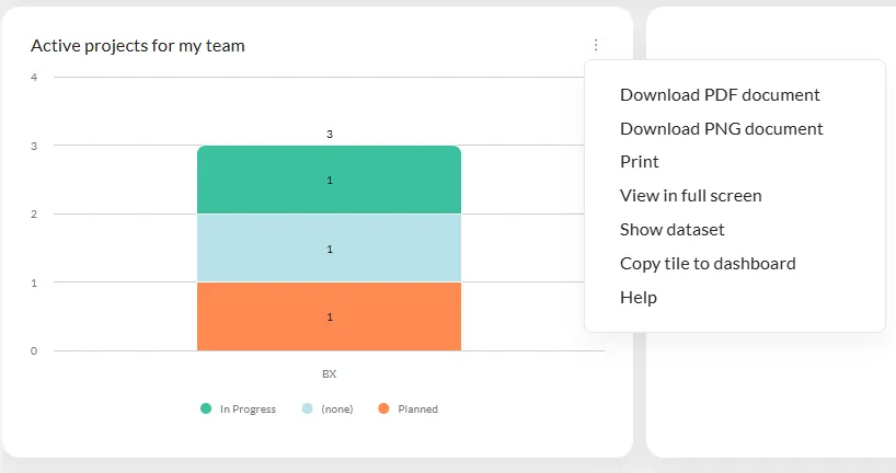 Tile Task menu -screenshot