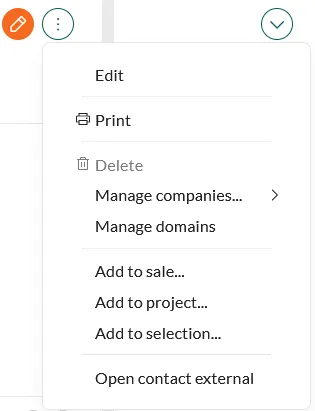 Task menu showing custom item -screenshot